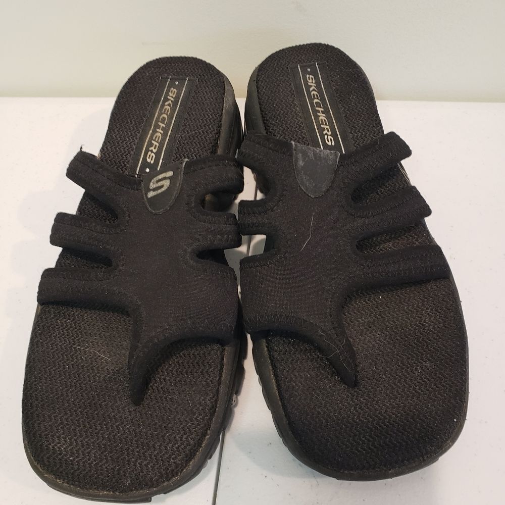 Skechers Black Slide Sandals